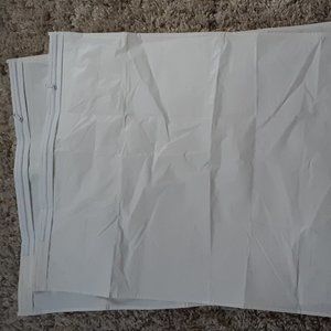 Brand New 2 WHITE Standard Size Pillow Protectors with ZIPPER